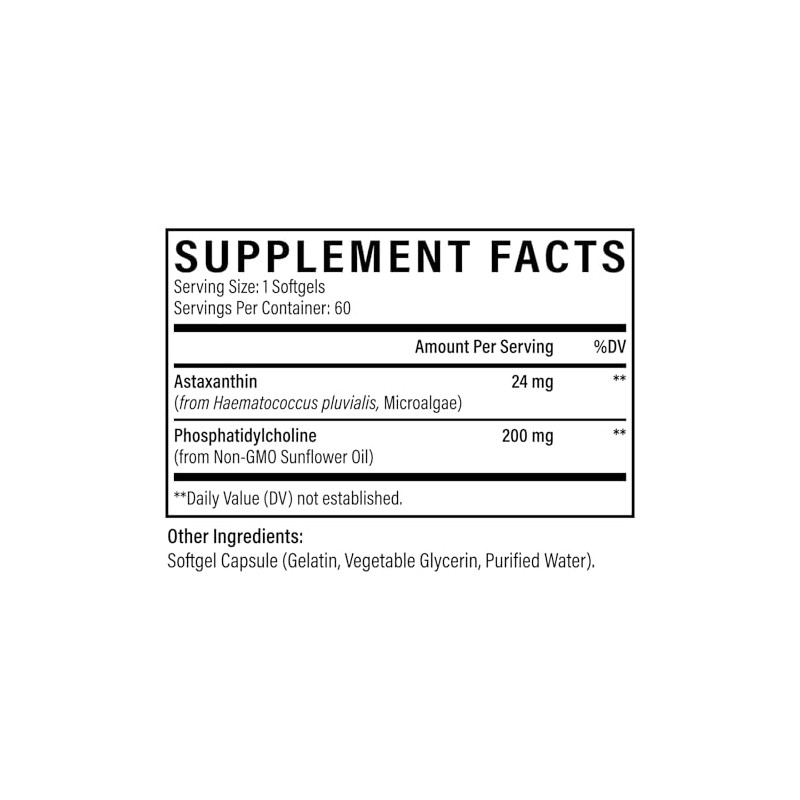 Osasuna Astaxantina Liposomal Cápsulas Blandas Máxima Absorción Gluten Omg