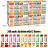 AZEN 200 Pack Lip Balm, Natural Lip Balm Bulk, Lip