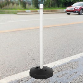 Harilla 85cm Traffic Cone Barrier Warning Post Water Fill Cone Parking Cone Parking Cone Garage Warning Sign for Parking Lot White