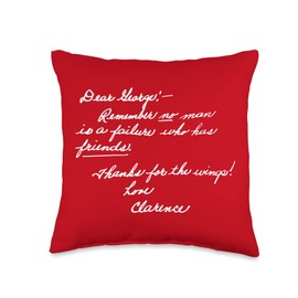 Vintage Christmas Classic It's a Wonderful Life Throw Pillow