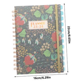 TEHAUX 2023 Agenda Book Couples Student Planner Middle School Guest Daily Journal for Women Monthly Budget Planner Money Budget Lesson Challenge Notebooks College Ruled Day Colorful Paper