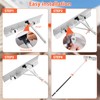 Snow Roof Rake, 4.8-20Ft Extendable with 26'' Wide Blade and