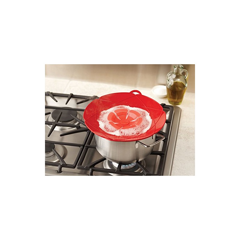 Kuhn Rikon Kochblume Spill Stopper, 11-Inch, Red