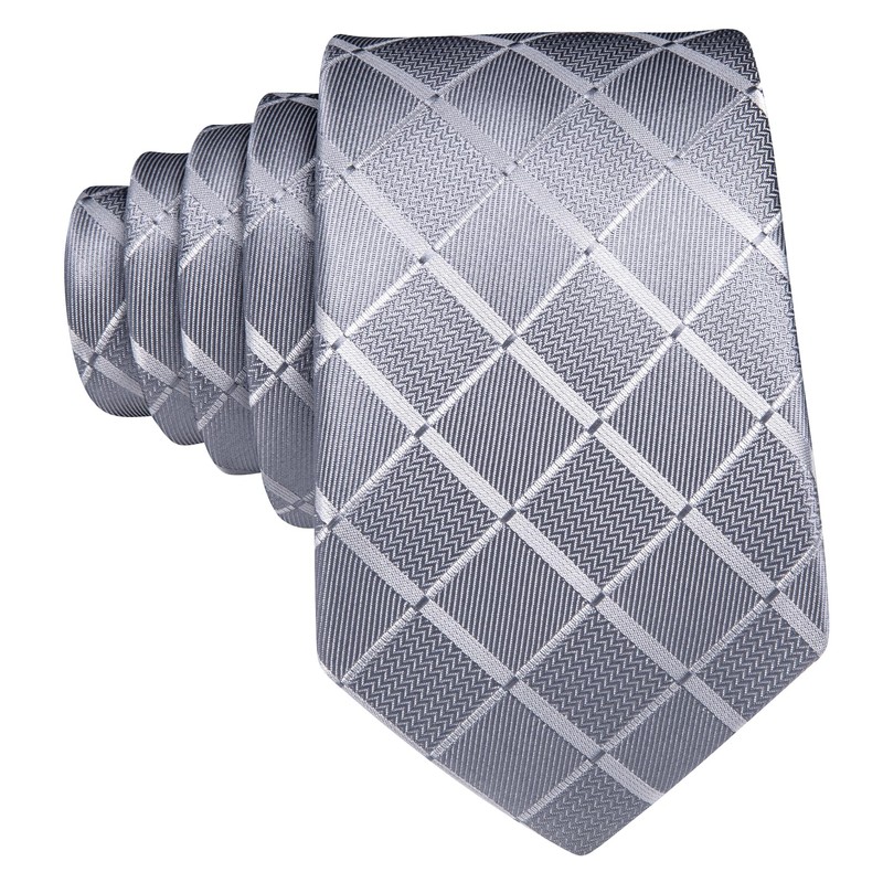 Barry.Wang Designer Classic Ties for Men Set Formal Pocket Square