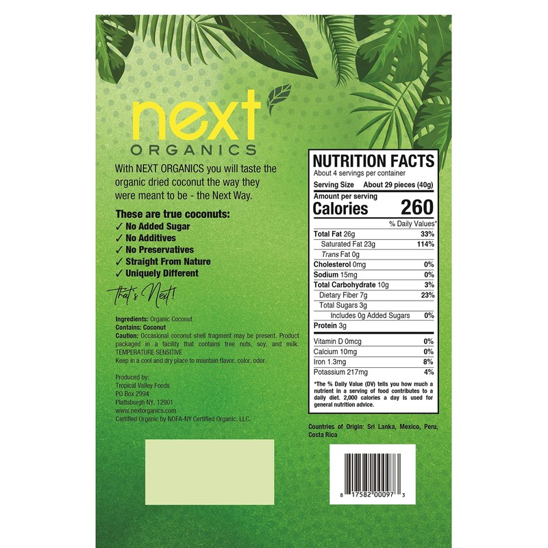 Next Organics Organic Dried Coconut 4 Oz, 6 Count