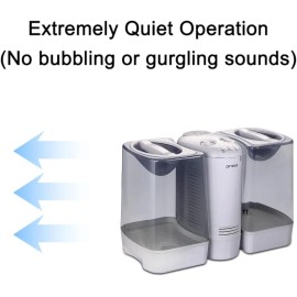 Optimus U-32030 3.5 Gallon Warm Mist Humidifier with Wicking Vapor System,White