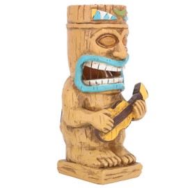 FTVOGUE Double Tiki Totem Solar Lights Waterproof Yard Patio Decoration Light Automatic for Home Lawn Yard