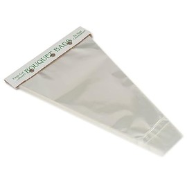 NWP Clear Bottom Sealed Bouquet Sleeves - 3in. x 13in. x 9in. - 50 Pack