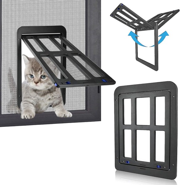 Cat Flap for Fly Screen, Afenau Dog Flaps with Magnets,