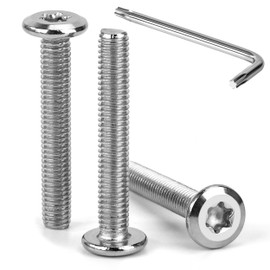 Tunejoy Trox Flat Head Screws M6 x 40 mm Flat Head Screws Stainless Steel A2 V2A Furniture Screws Hexagon Socket Full Thread with T30 Allen Key Pack of 30