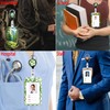 Mountain ID Badge Holder Retractable Lanyard with Card Holder Work