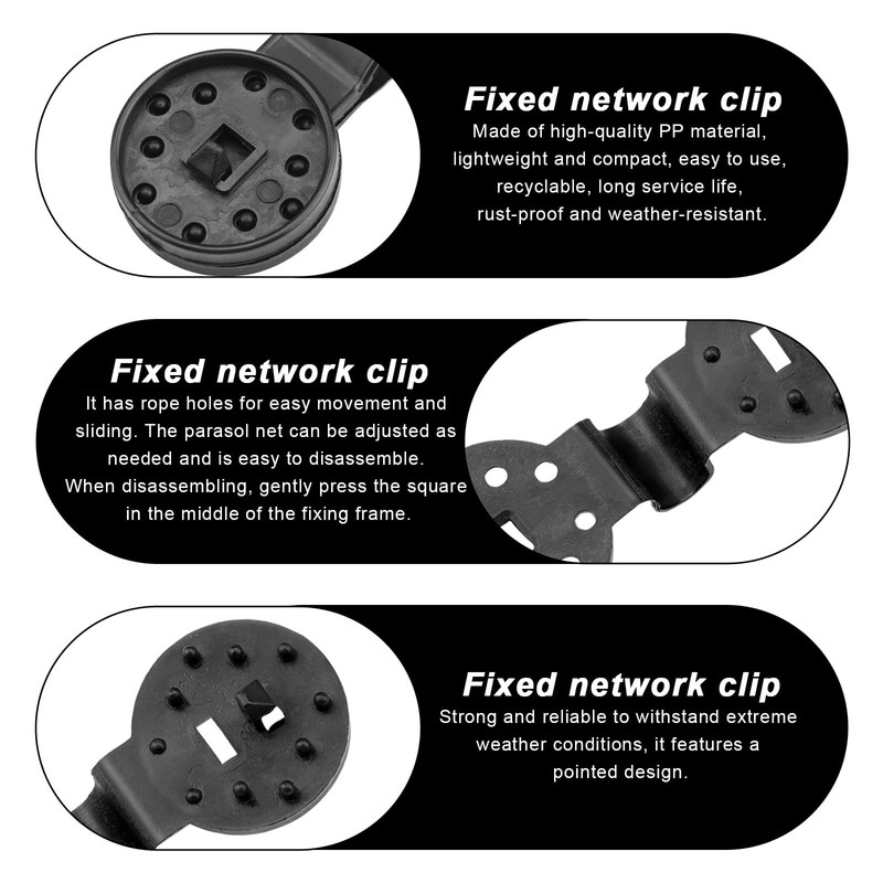 SPRHR 100 Pieces Shade Net Clip Plastic Clips with Eyelet
