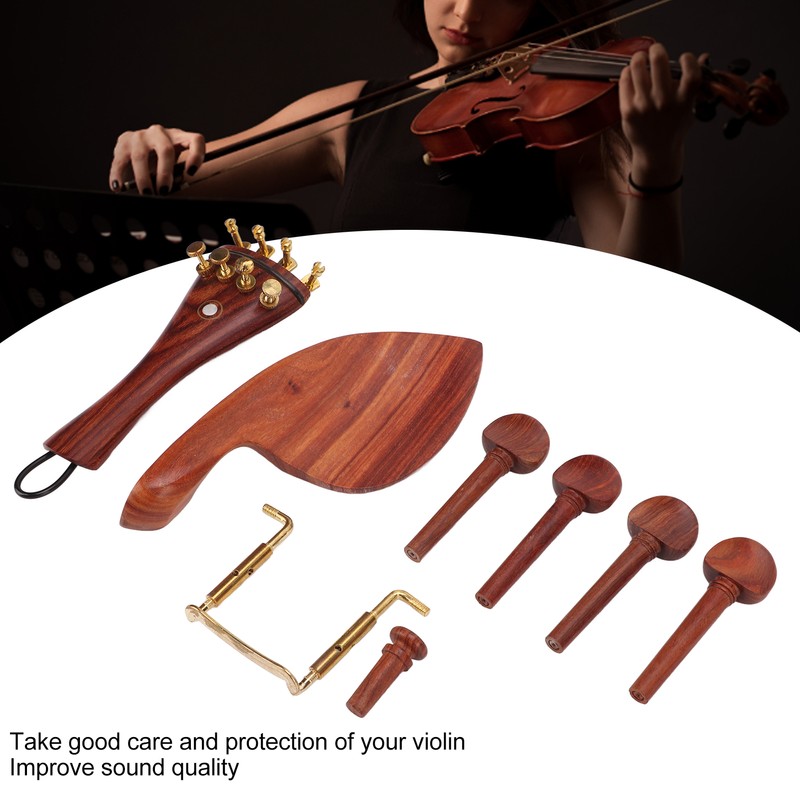 Violin Repair Parts Accessories High End Jujube Wood Tailpiece Chin