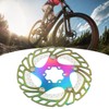 Mountain Bike TitaniumPlated Cooling Disc Brake Rotor 6 Nails Cycling