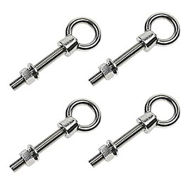 1/2" x 1-1/2" Shoulder Eye Bolts - Stainless Steel Type 316-4 Pack