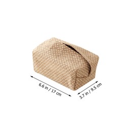 Ciieeo Natural Fabric Tissue Box Decorative Napkin Bag for Office Household Style
