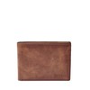 Fossil Men's Derrick Leather Slim Minimalist Bifold Front Pocket Wallet,