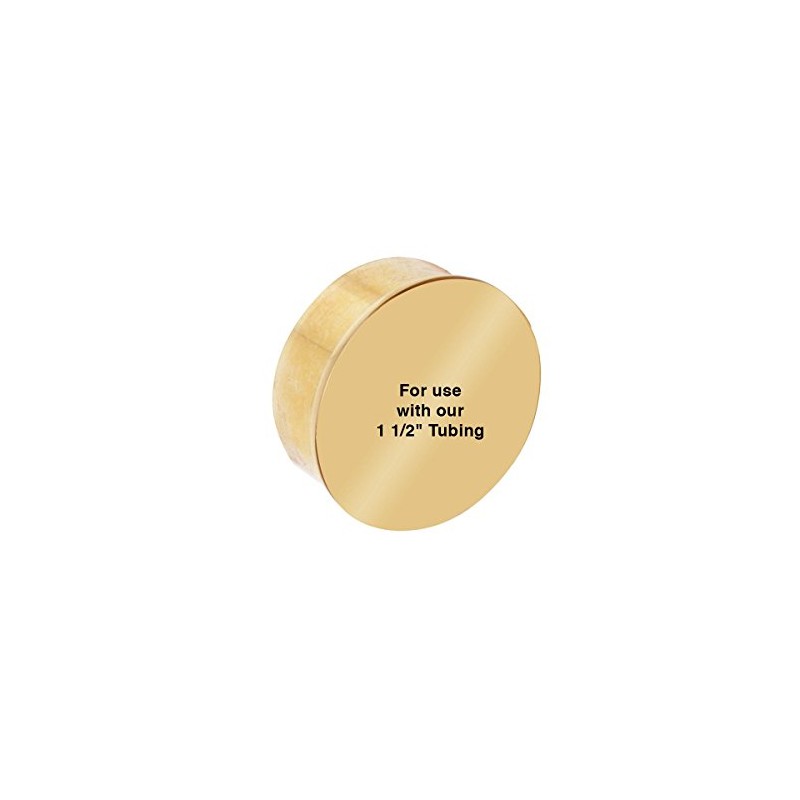 1.5" Flush Flat End Plug Solid Brass | Renovator's Supply