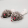 pawstrip Rabbit Fur Cat Toys Interactive Cat Toy Mouse with