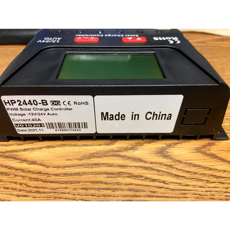RoHS HP2440-B Series 12V/24V 40amp Solar Smart Charge Controller