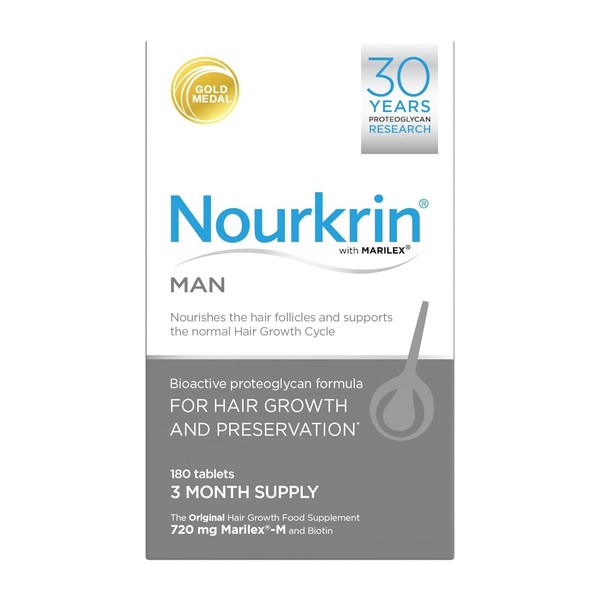 Nourkrin Man 3 Month Supply, 180 Tablets