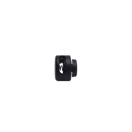 KEEJEA Cord Lock Toggles Black Plastic Stopper Mini Size 11.5mm x 13mm for Drawstrings Pack of 25