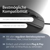 MediaRange kabelgebundene 3-Tasten Maus, mit optischem Sensor, schwarz