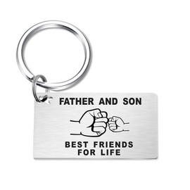 TGCNQ Dad Gifts from Son, Father and Son Best Friends for Life, Son to Fahter Keychain, Son to Dad Birthday Christmas Gift