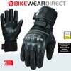 Texpeed Womens Motorcycle Waterproof Leather Gloves - Ladies Cordura Textile