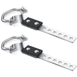 Geetery 4 Pcs Exhaust Hangers Muffler Hanger Swivel Tail Pipe Universal Exhaust Tailpipe Hanger Heavy Duty Tailpipe Muffler Bracket Flexible Swivel (Oe Style,Silver)