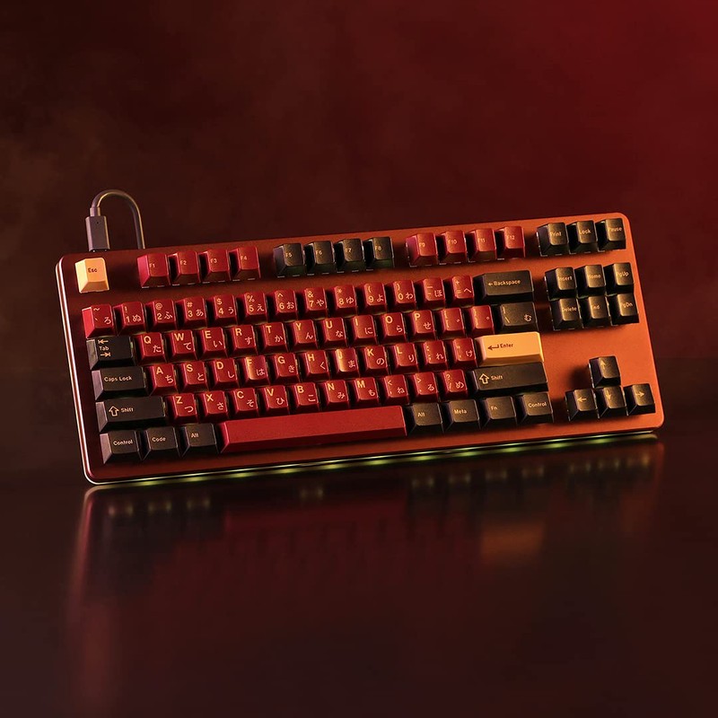 DROP + Redsuns GMK Red Samurai Keycap Set for Tenkeyless
