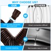 Gutter Flexible Downpipe Extension, Rain Gutter Drain, Round Extension for