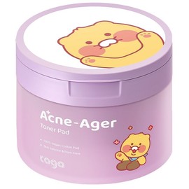 Taga Little Chunsik Acnezer Toner Pad 150ml, 1 piece, 80 sheets / 타가 리틀춘식이 아크네이저 토너패드 150ml, 1개, 80매입