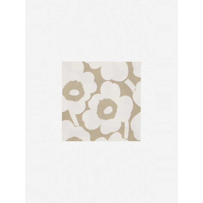 [marimekko] Unikko Women's Lunch Napkins, 33X33 52_1_5273552658 F, Light Gray