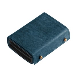 REENEW Men's Bifold Italian Leather Pueblo Wallet, Large Capacity, Compact, Bifold Box-Shaped Coin Purse, L-Shaped Wallet, Women's, calfskin