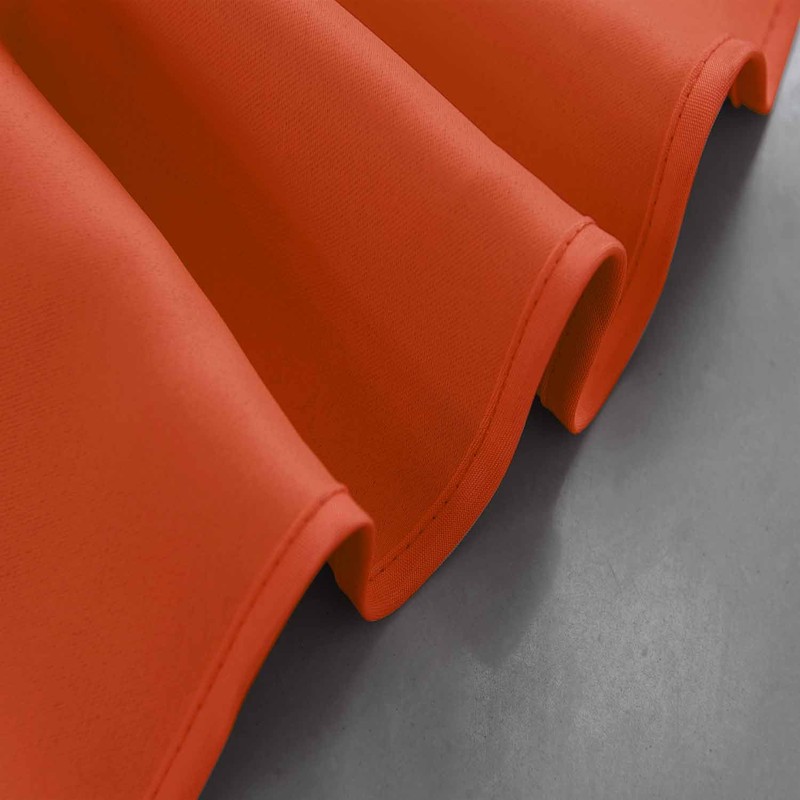 Ladity Orange Scalloped Valances 2 Panels