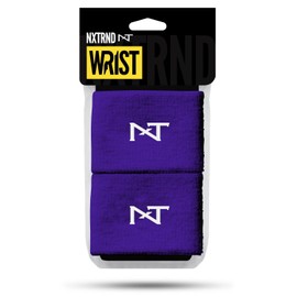 Nxtrnd Wristbands for Football, Wrist Sweat Bands, Sold as a Pair (Purple)