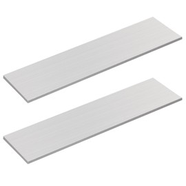 2 Pcs Square Aluminum Flat Bar, 1/4'' Thickness x 3'' Width x 12'' Length, 6061 General Purpose Aluminum Bar Stock, T6511 Solid New MLL Stock, for Crafting lndustry, Covered with Protective Film