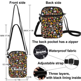 MYSOMY Ecuador Crossbody Bag Ecuadorian Chuta Gifts Ecuadorian Shoulder Bag Ecuador Themed Gifts Ecuador Travel Bag, Chuta!cb3, 111