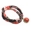 Collar: Cat collar, cat bell charm (fireworks black, plum red),