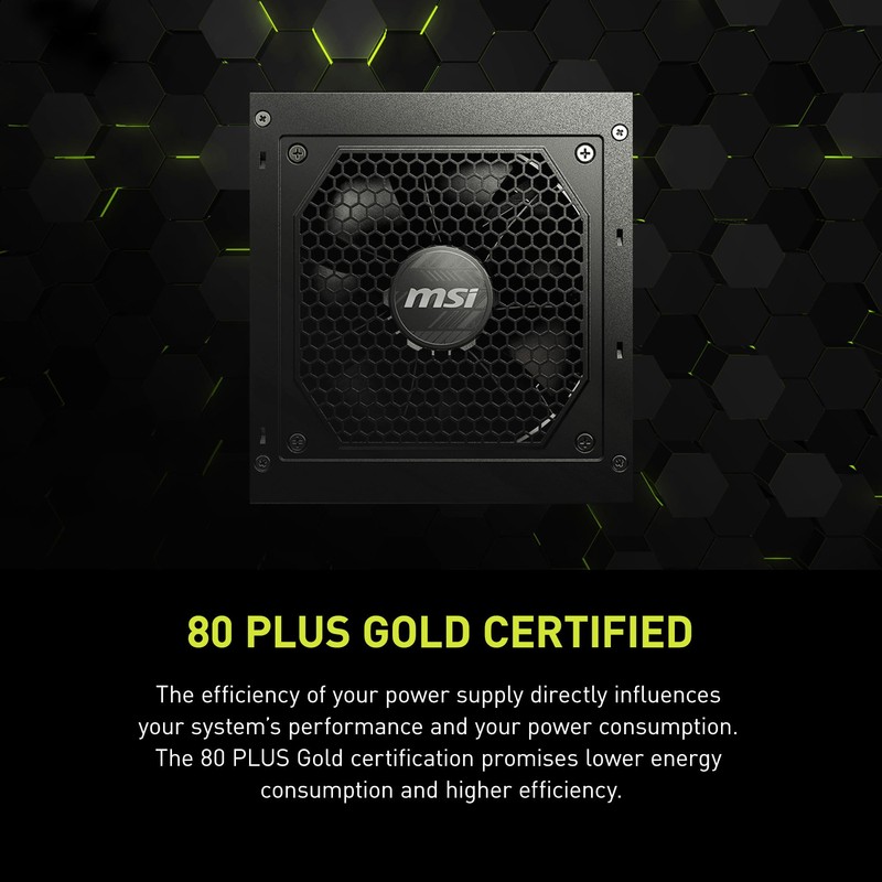MSI MAG A750GL PCIE5, Fully Modular Compact Gaming 750W Power