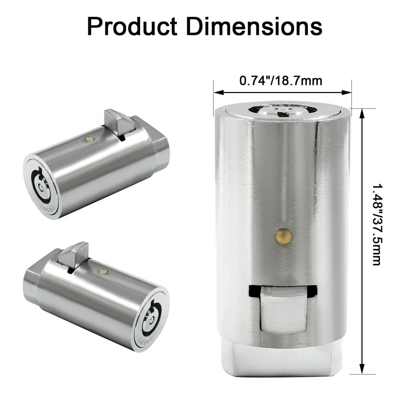 Rierdge 1 Pcs Universal Vending Machine Lock fits Most T