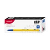 MONAMI BP 153 Retractable Ballpoint Pen, Medium Point (1.0mm), Blue,