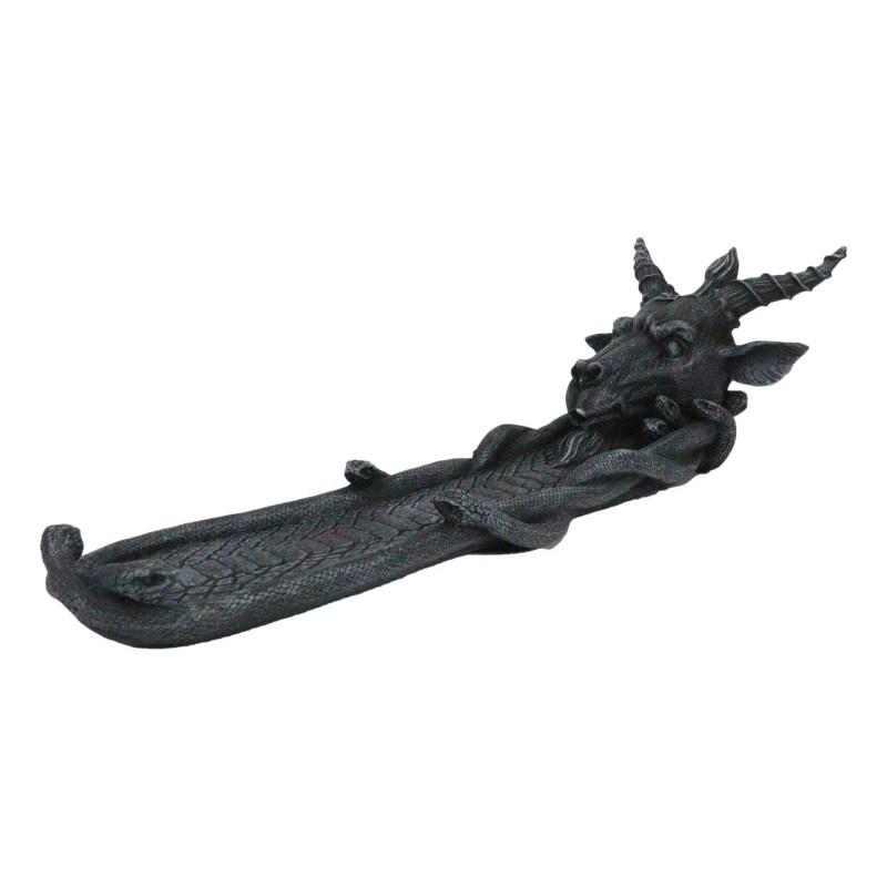 Samael Lilith Sabbatic Goat Baphomet Pentagram Sigil Incense Burner Figurine
