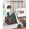 Investme Wireless Charger with Desk Organizer, Pen Pencil Holder, Multifunctional