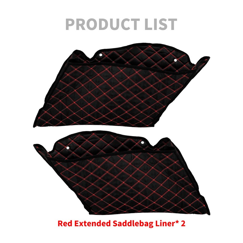 HCmotorku Motorcycle Saddlebag Liners 4" Extended Saddlebags Inserts Fits for