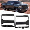 waltyotur A Pair Black Left Right Headlight Bezel Cover Trim