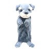 XIANFANG Large Capacity Plush Dog Cosmetic Bag, Soft & Warm