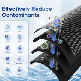 ICEPURE 5 Micron 4.5" x 10" CTO10BB-CQB Whole House Water Filter Upgraded Coconut Shell Activated Carbon Lead Remove Filter Replacement Cartridge, 1PACK