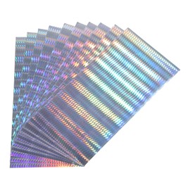 QIEIEI Fishing Bait Laser Stickers 10Pcs Holographics Adhesive Film Reflective Fishing Lure Stickers Waterproofs Flashing Fishing Lure Tape Easy to Use